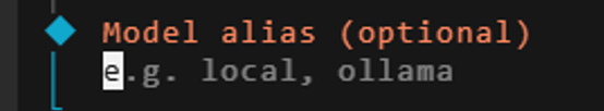 OpenClaw 向导的 Model alias 可选输入界面，下方给出别名示例